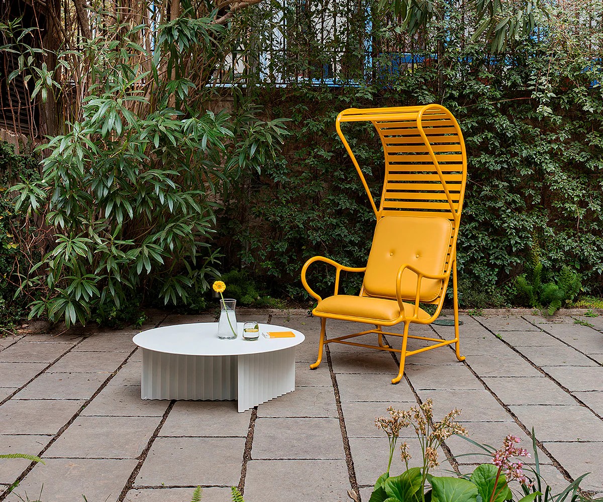 rs barcelona kültéri sárga szék