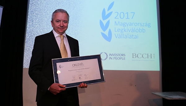 Különdíjat nyertünk a Magyarország Legkiválóbb Vállalatai Program 2017 
