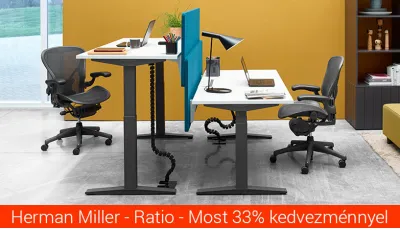 Ratio állítható magasságú asztal és Sayl szék 33% kedvezménnyel nyár végéig | Ratio,állítható,magasságú,asztal,Sayl, szék, 33%, kedvezménnyel, nyár, végéig, HermanMiller