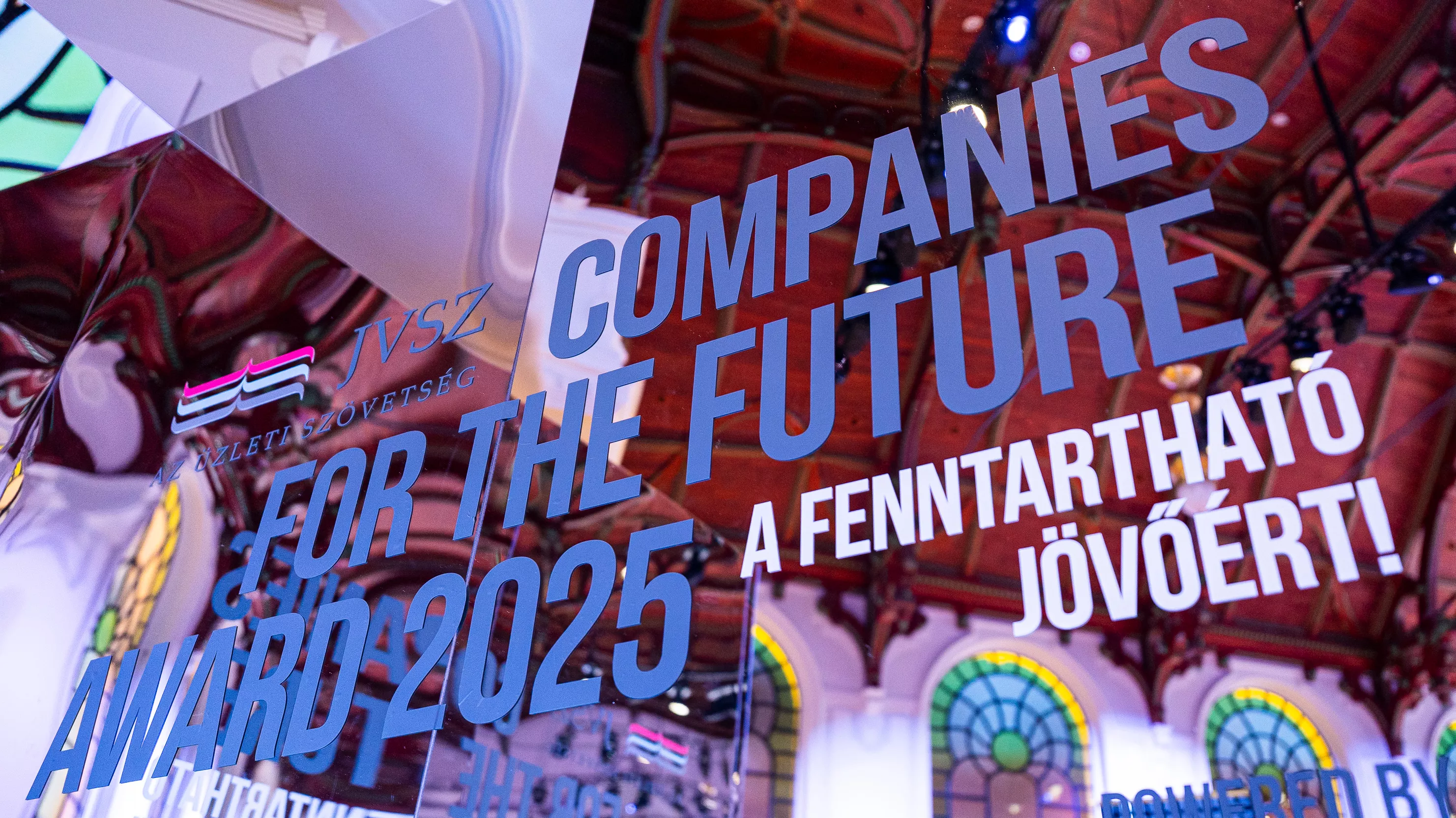 Üzleti kiválóság és felelősségvállalás – Íme a Companies for the Future Award 2025 nyertesei europadesign, JVSZ, OPTEN, szakmai díj, fenntarthatóság, jövő, jógyakorlat, vállalati program,#Waberer, EON, Emerson I