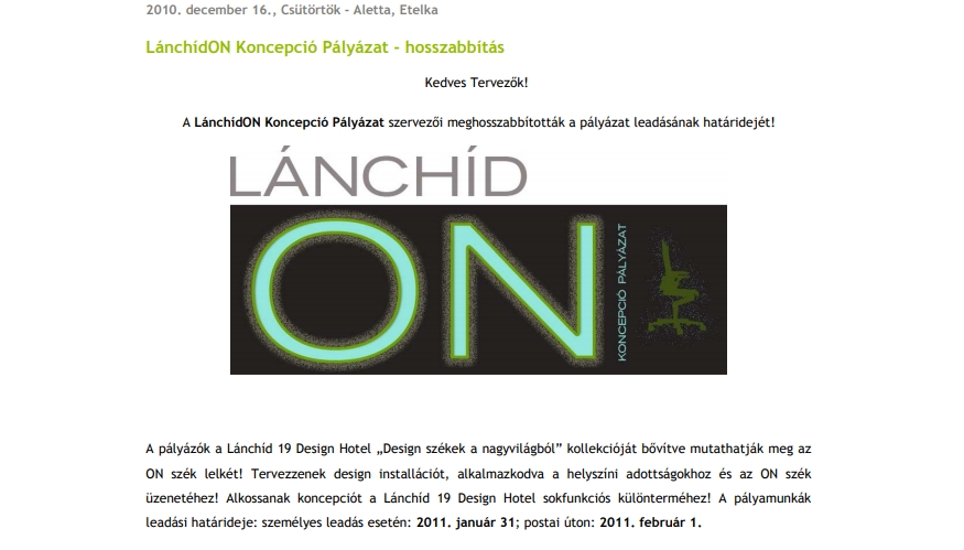 LánchídON Koncepció Pályázat - hosszabbítás LánchídON,Koncepció,Pályázat,hosszabbítás,Lánchíd 19 Design Hotel, ON, szék, chair, Wilkhahn, EuropaDesign, szakcikk,editorial, press