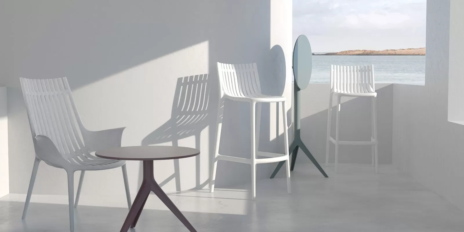 Vondom Ibiza counter stool 64,5 cm
